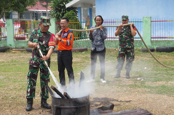 Kodim 0402 OKI Bekali Masyarakat Keterampilan Tanggap Bencana