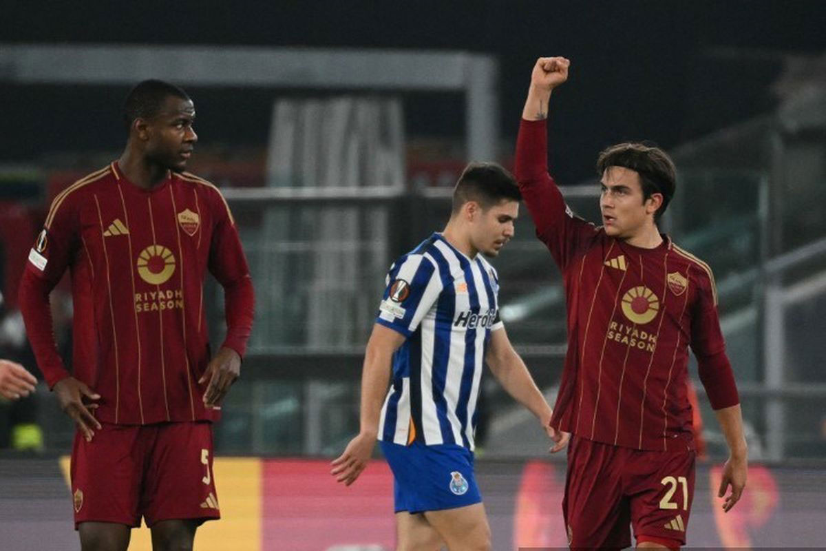 Kalahkan Porto 3-2, AS Roma Lolos 16 Besar Liga Europa 