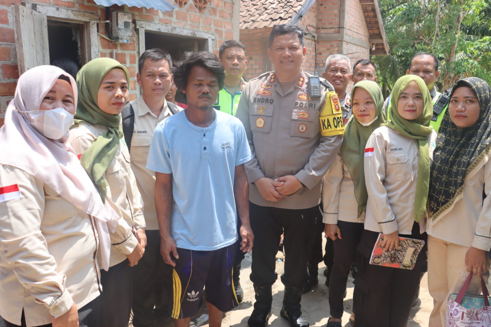 Kebakaran Rumah di Wilayah Sungai Medang, Polres Prabumulih Gerak Cepat Bantu Korban