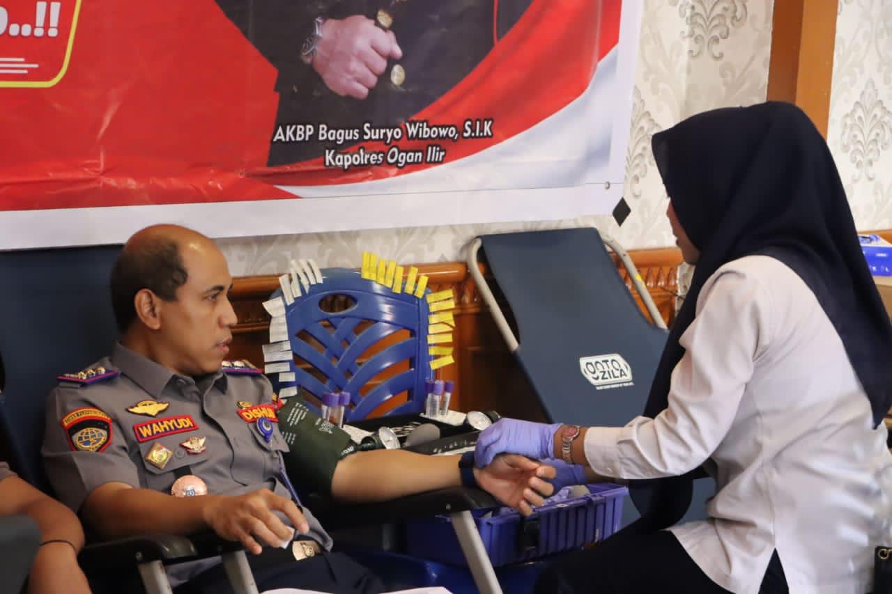 Donor Darah Serentak Peringati HUT ke 74  Humas Polri