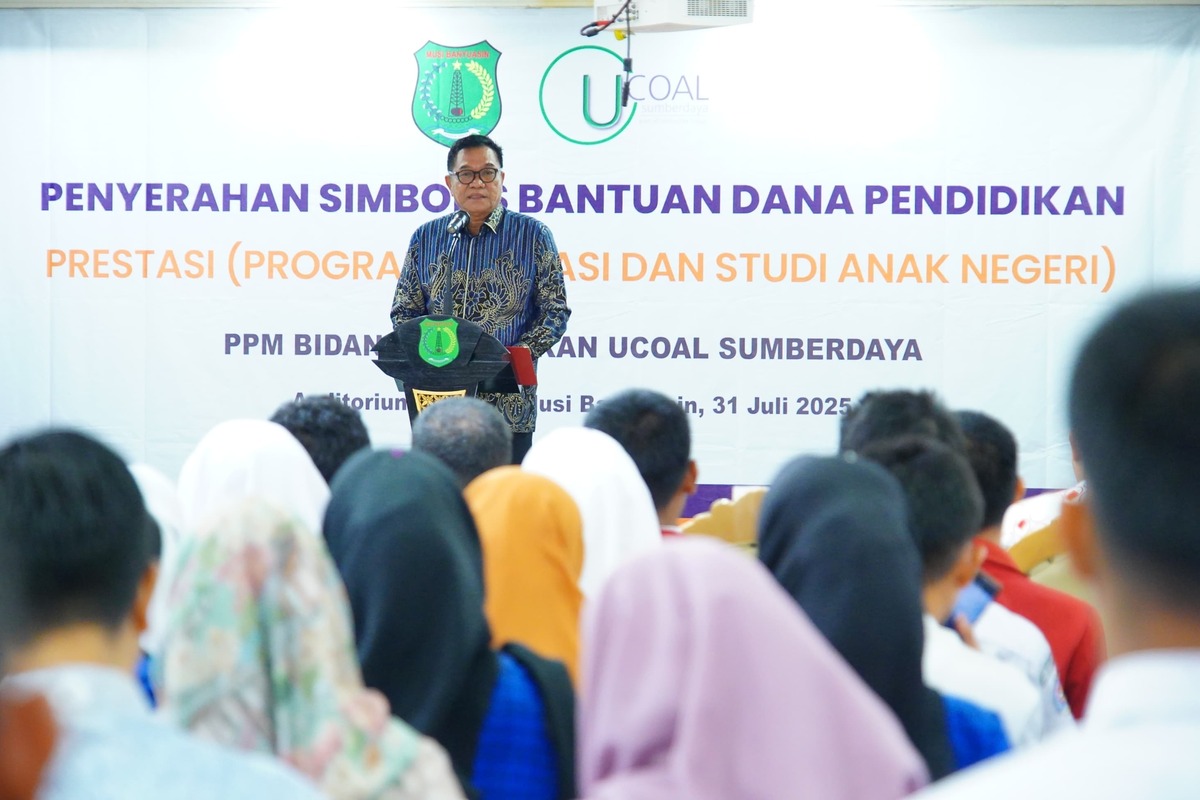 Peduli Pendidikan, Perusahaan Batu Bara di Muba ini Berikan Bantuan Pendidikan untuk 80 Pelajar