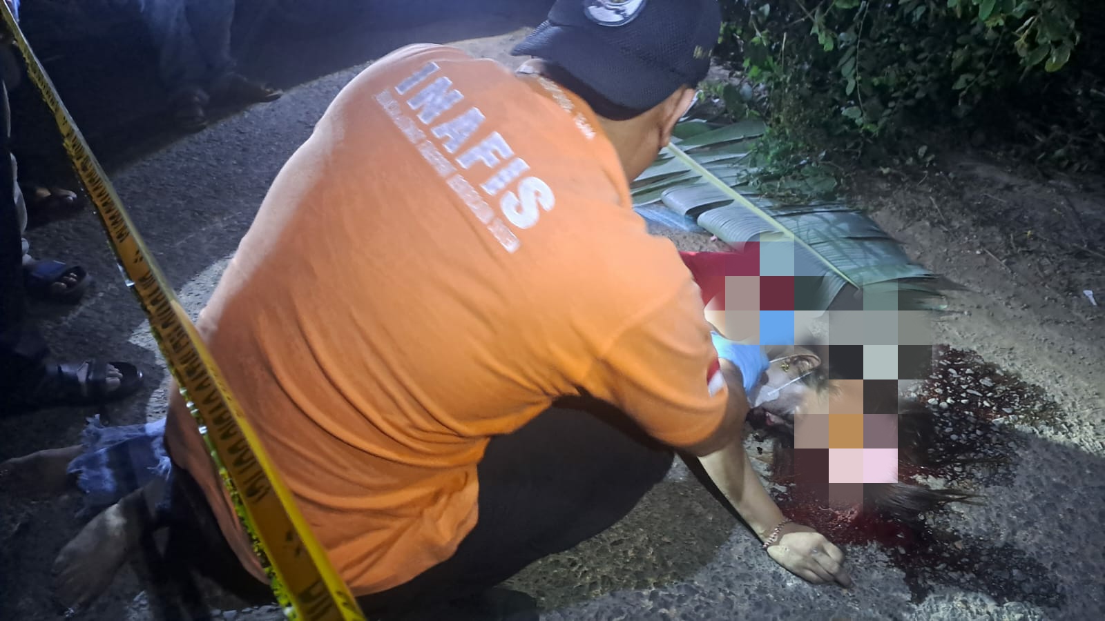 Mayat Perempuan Ditemukan di Pinggir Jalan Desa Sungai Rasau, Polres Ogan Ilir Olah TKP