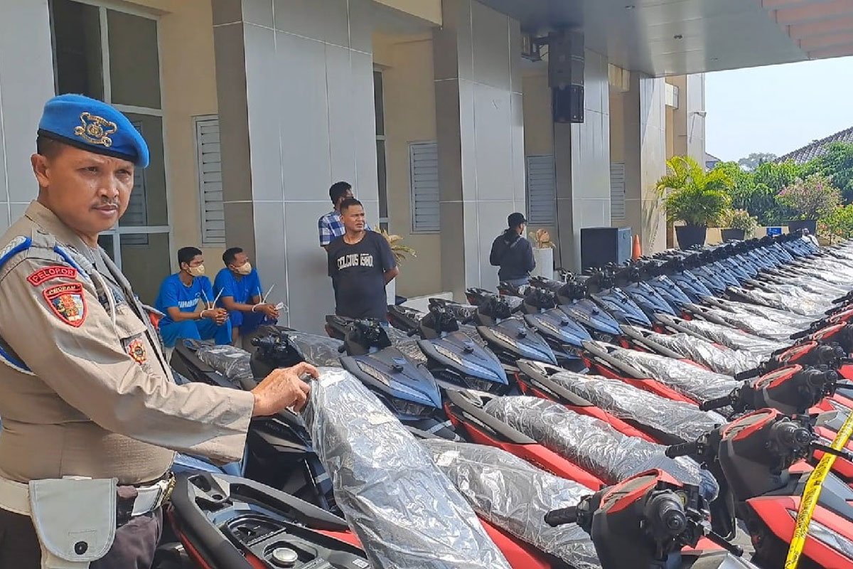 Luar Biasa, Ribuan Sepeda Motor Nunggak Kredit Diselundupkan ke Vietnam, ini Modusnya