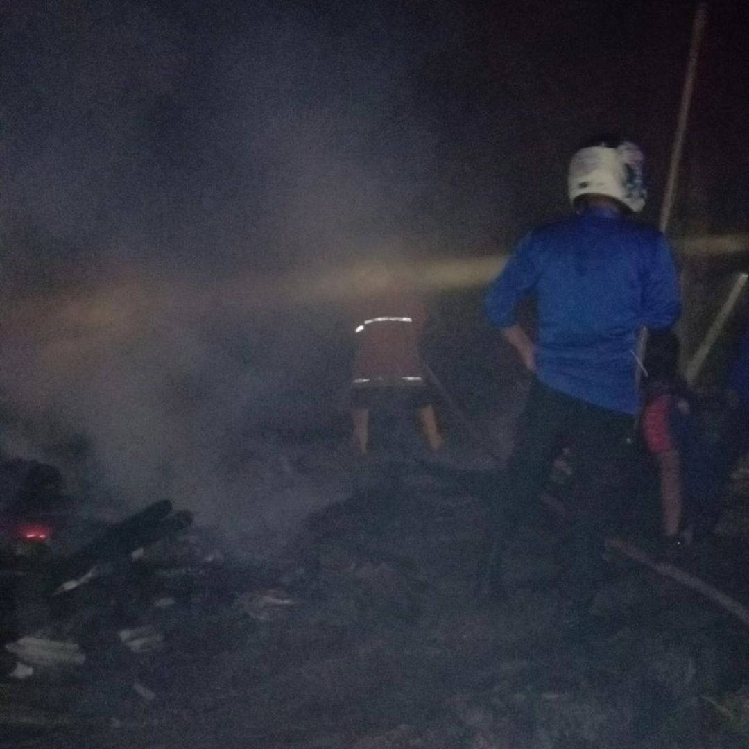 Gegara Korsleting Listrik, Kediaman Maymuna Ludes Terbakar