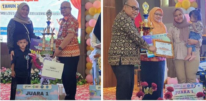 Raissa & M Khairrazky Juara LBI Ogan Ilir Tahun 2025, Sekda H Muhsin: Jaga Gizi dan Kesehatan Para Pemenang