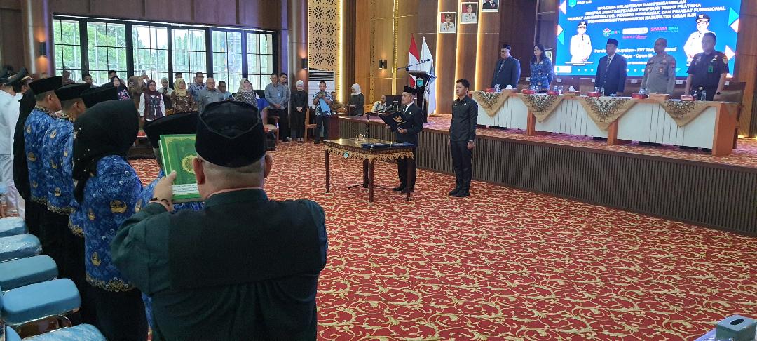 135 Pejabat Ogan Ilir Dilantik, Sudah Melalui Mekanisme UKOM SiMATa BKN