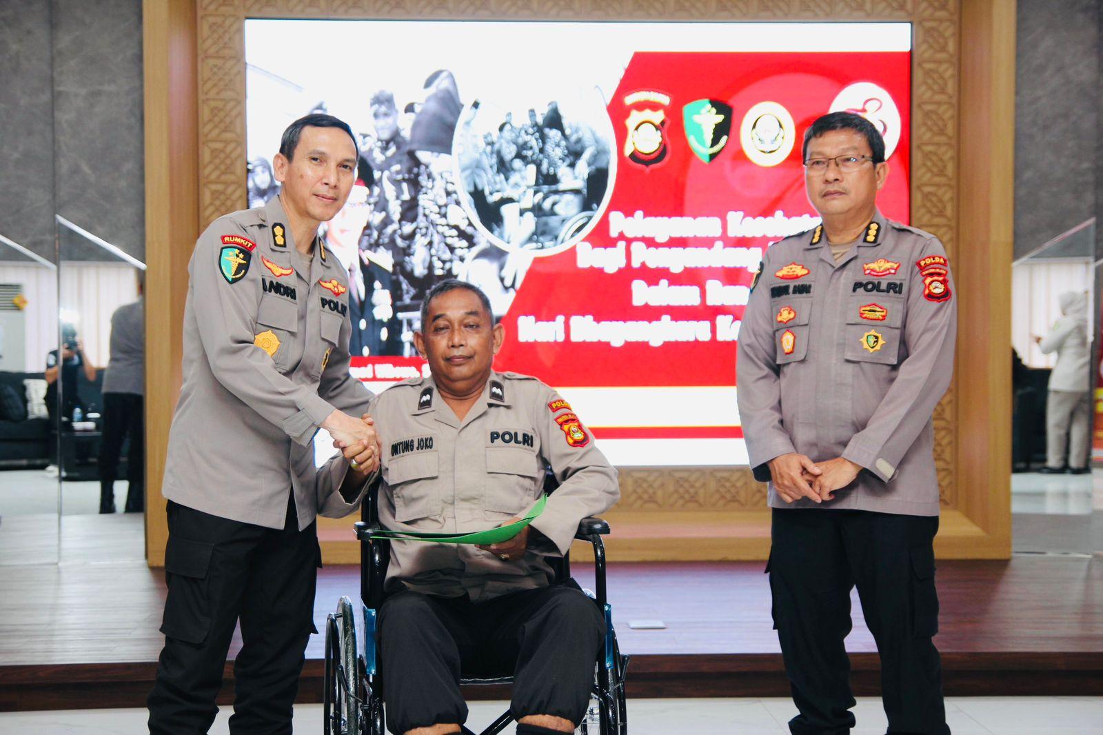 Personel TNI-Polri Penyandang Disabilitas Dapat Perhatian Polda