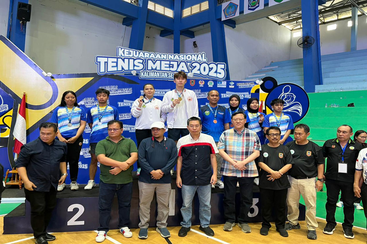 Kejurnas Tenis Meja Kalsel 2025 Berakhir, Sumsel Raih 4 Medali