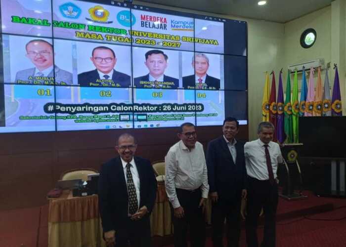 4 Calon Rektor Unsri Siap Bertarung, ini Nama-Namanya