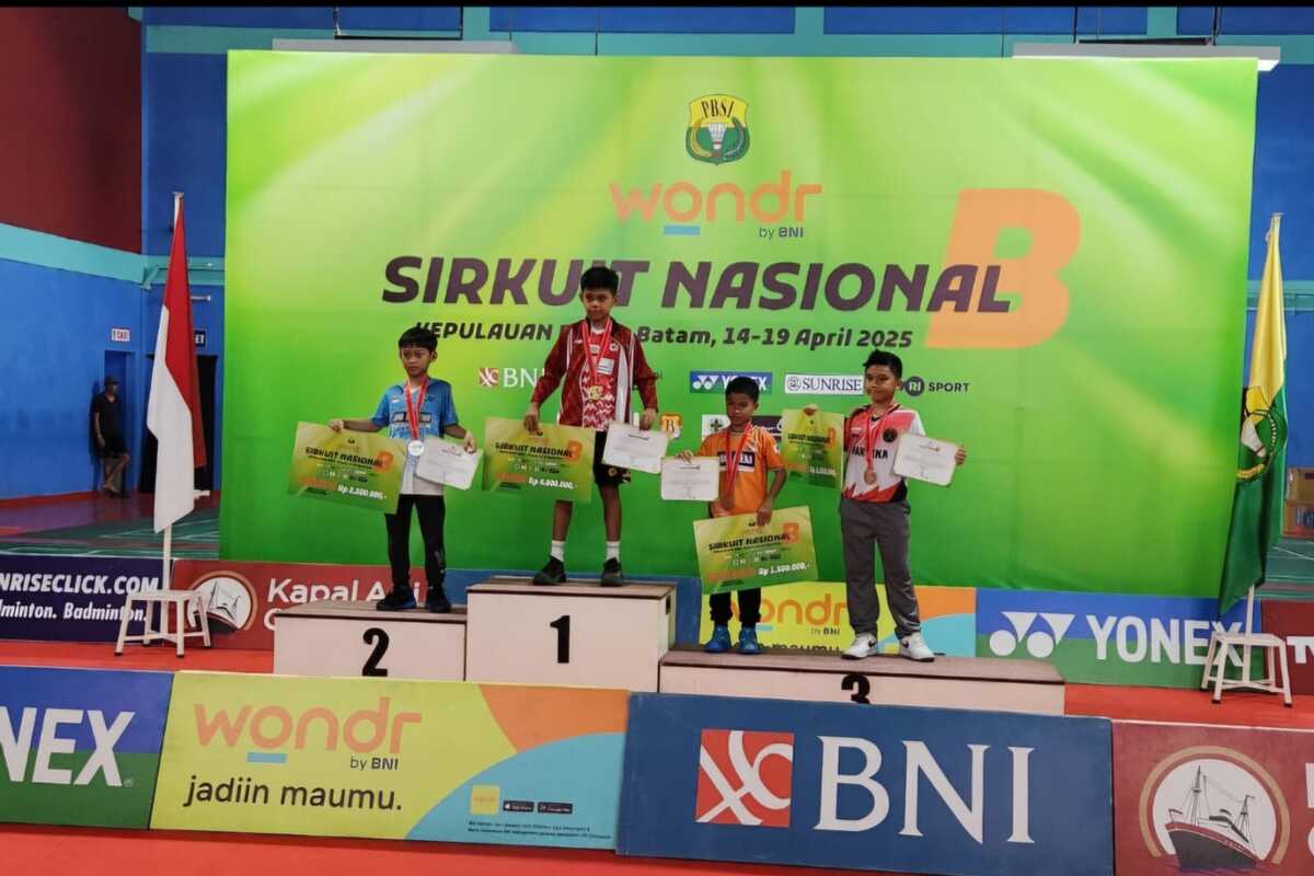 Pebulutangkis Cilik Palembang Juara III SirNas B di Batam