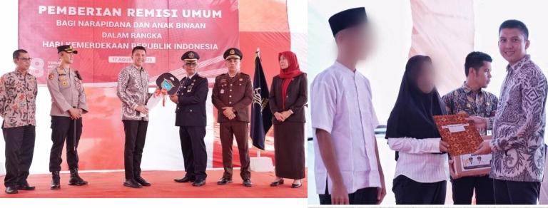 682  Penghuni Lapas Tanjung Raja Dapat Remisi 1 hingga 6  bulan