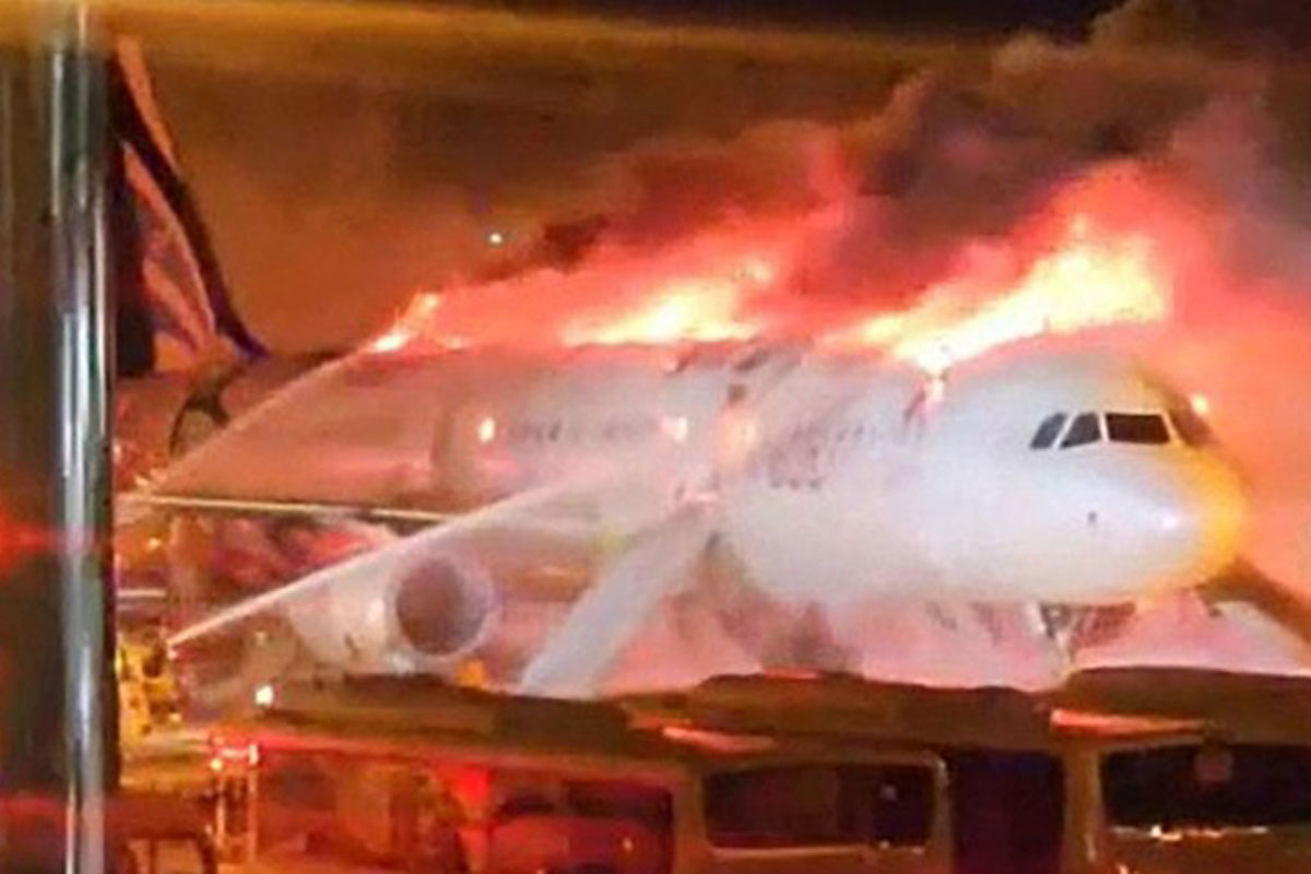 Air Busan Terbakar di Bandara Internsional Gimhae, 176 Penumpang Selamat