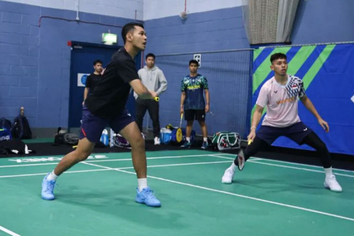 Jelang All England 2025, Tim Bulutangkis Indonesia Jajal Lapangan