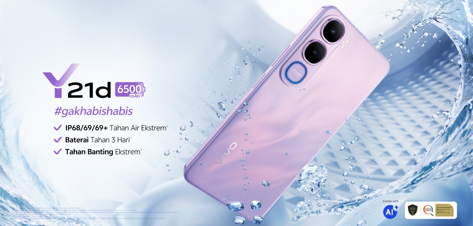 Vivo Y21d : Tawarkan Desain Tangguh dengan Perlindungan Dual Sertifikasi