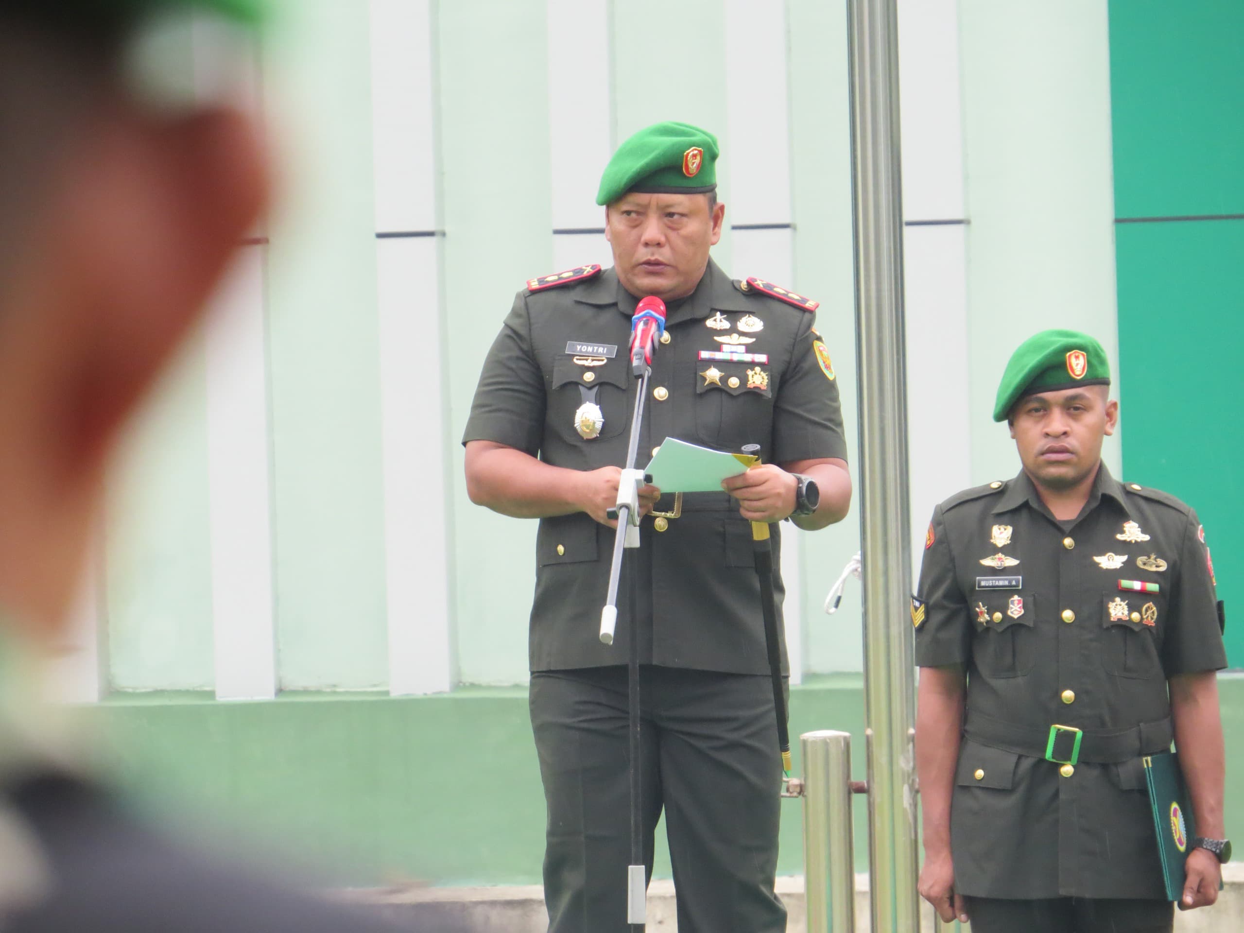 Peringati Hari Juang TNI AD, Kodim 0402/OKI Gelar Upacara