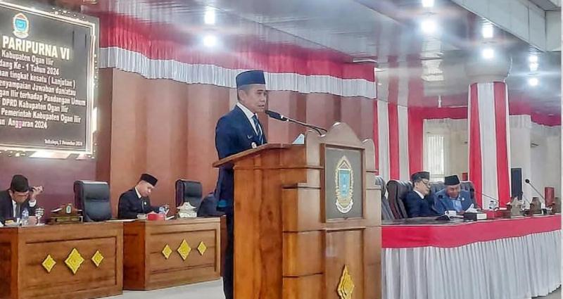 Wabup H Ardani Hadiri Sidang Paripurna, Bahas Raperda