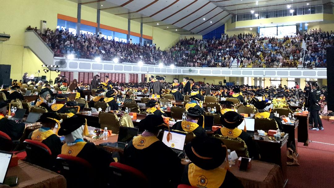 Mantan Wamenaker Ikuti Wisuda Unsri Ke 178 Menyandang  Doktor, Bersama 1286 Wisudawan 