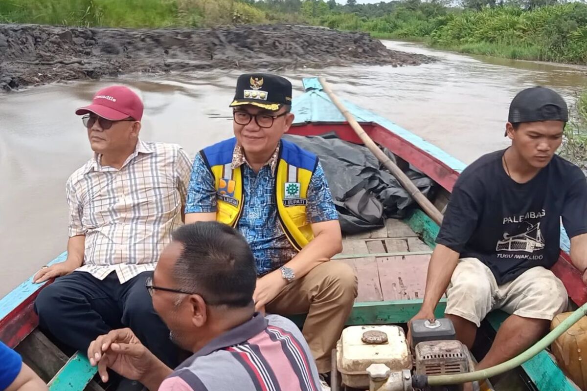 Pemkab Banyuasin Bangun Irigasi Rawa di Kecamatan Rambutan