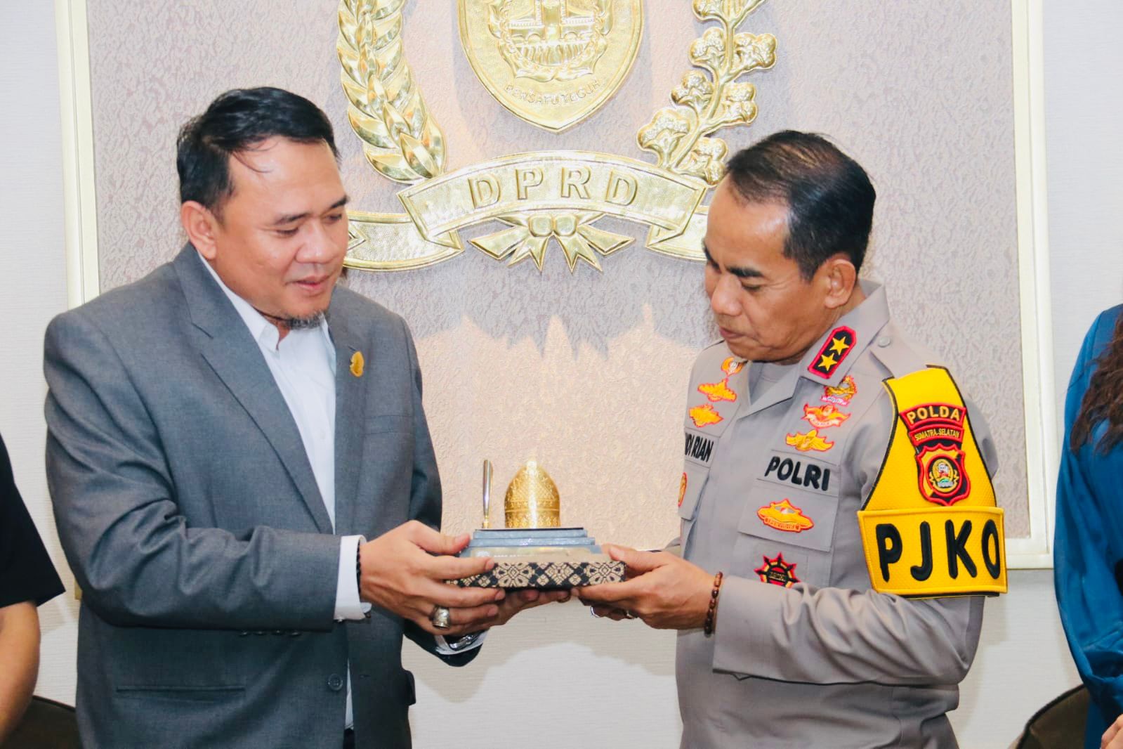 Pimpinan DPRD Provinsi- Kapolda Sumsel  Siap Bersinergi dan Berkolaborasi