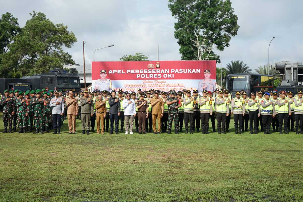 Dandim 0402 OKI Hadiri Apel Pergeseran Pasukan Pengamanan TPS