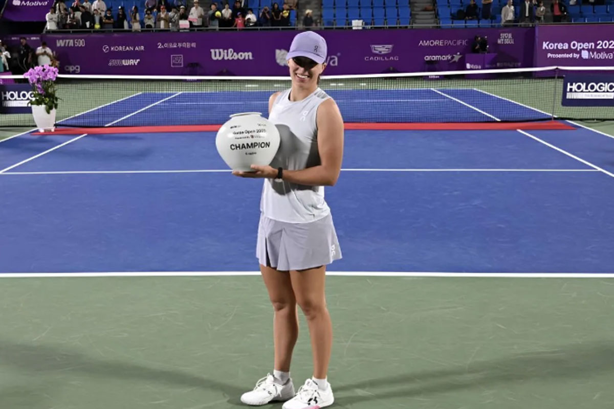 Raih Gelar Korea Open 2025, Swiatek Kenang Perjuangan Sang Ayah di Olimpiade  