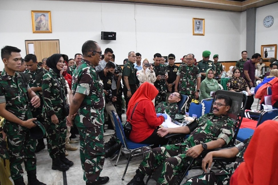 Danrem 044/Gapo Ikuti Semarak Bakti Kesehatan HUT Ke-80 TNI