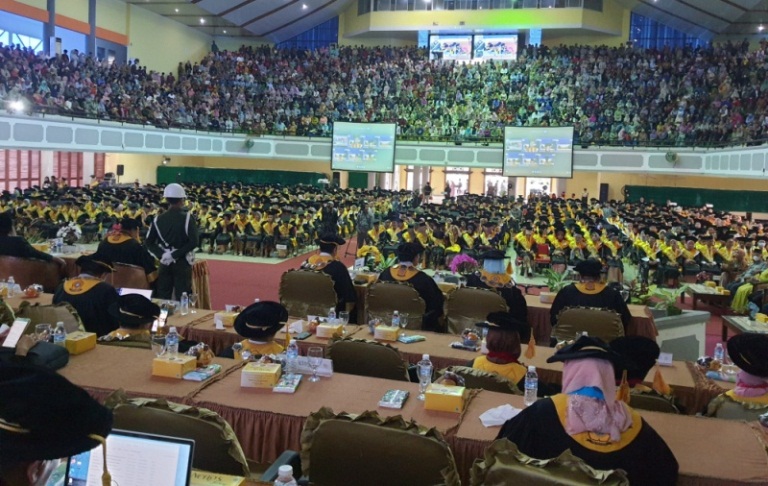 Pasca Covid, Unsri Laksanakan Wisuda Perdana Secara Offline, 2042 Orang Menyandang Gelar Sarjana