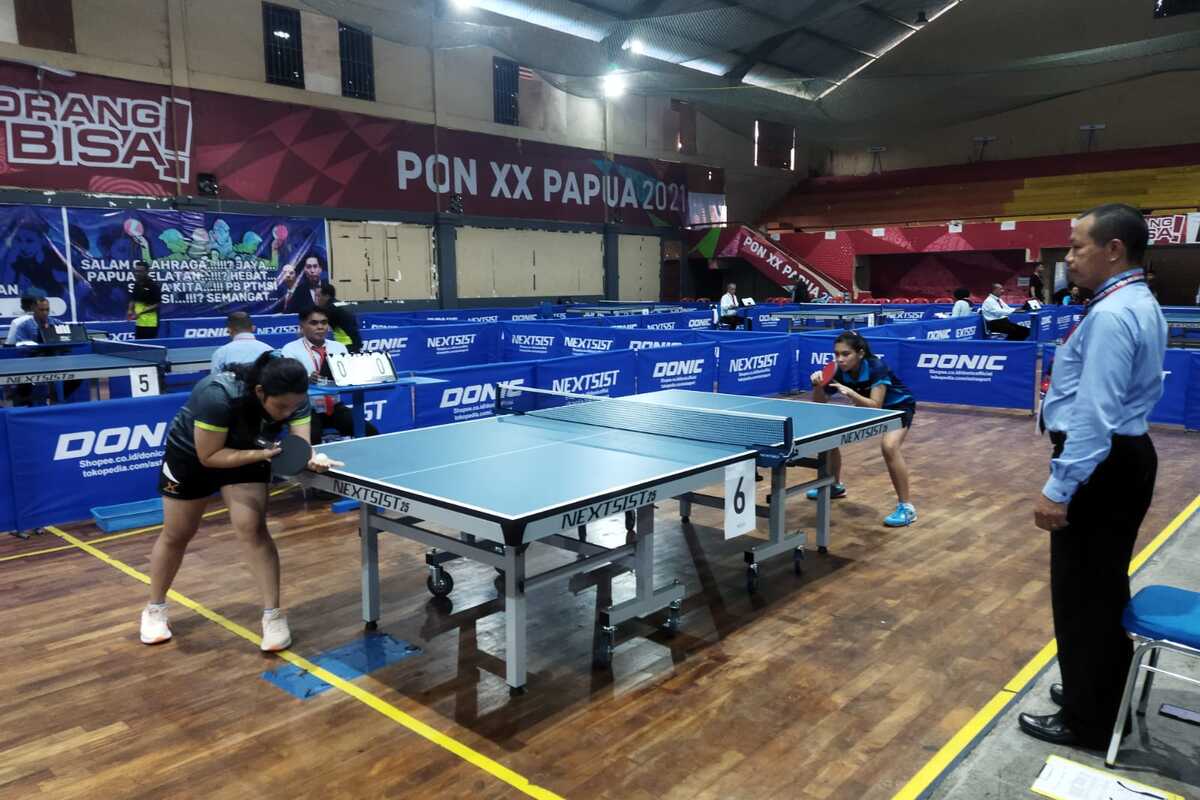 Kejurnas Tenis Meja Merauke 2023 KU-15, Petenis Meja Putri Sumsel Harus Puas Jadi Runner Up