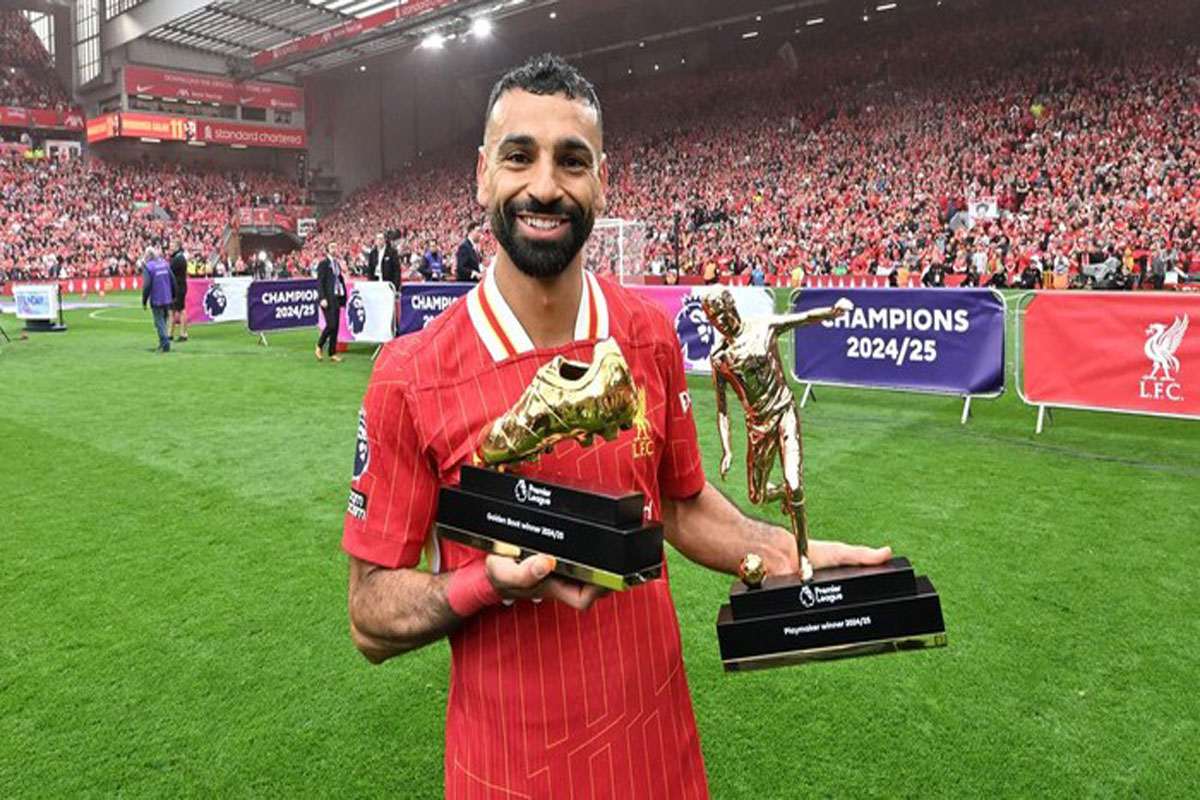 Mohamed Salah Raih Sepatu Emas Premier League 2024-2025