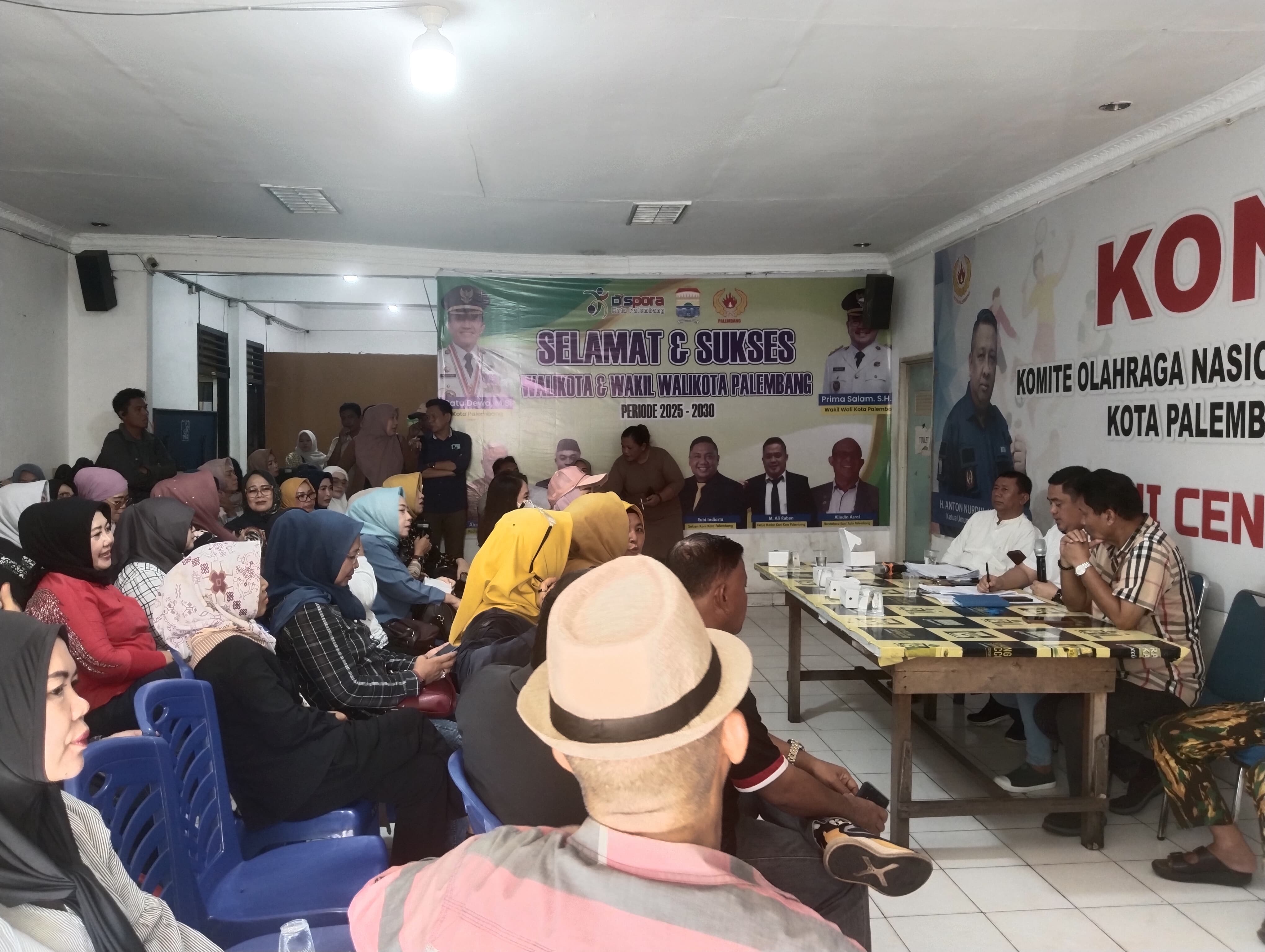 Ketua Kontingen  KONI Palembang Ingatkan Tupoksi Panitia Porprov Sumsel