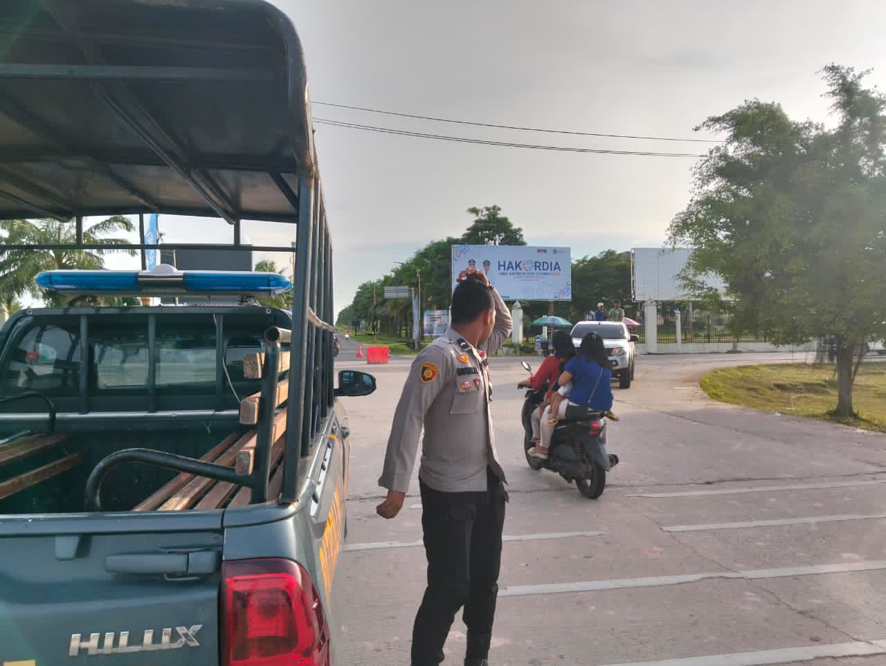 Ada Polisi, Balap Liar Ditanjung Senai Ogan Illr 