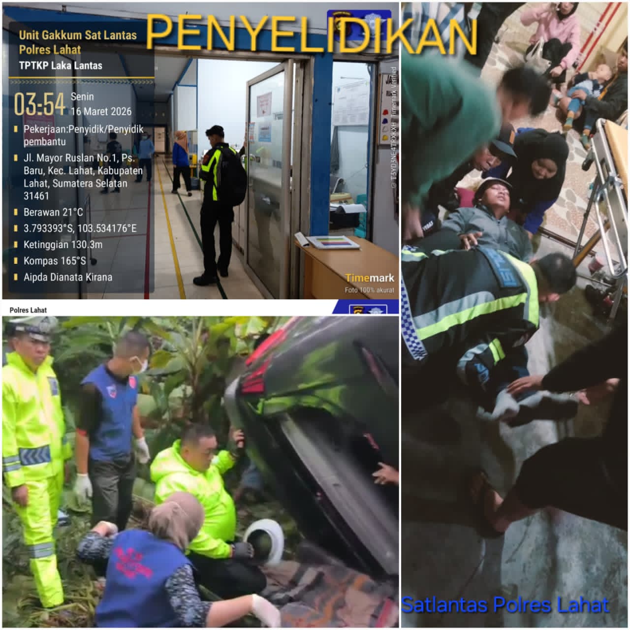 Bus PO Al-Hijrah Masuk Jurang di Lintas Sumatera Lahat, 1 Tewas