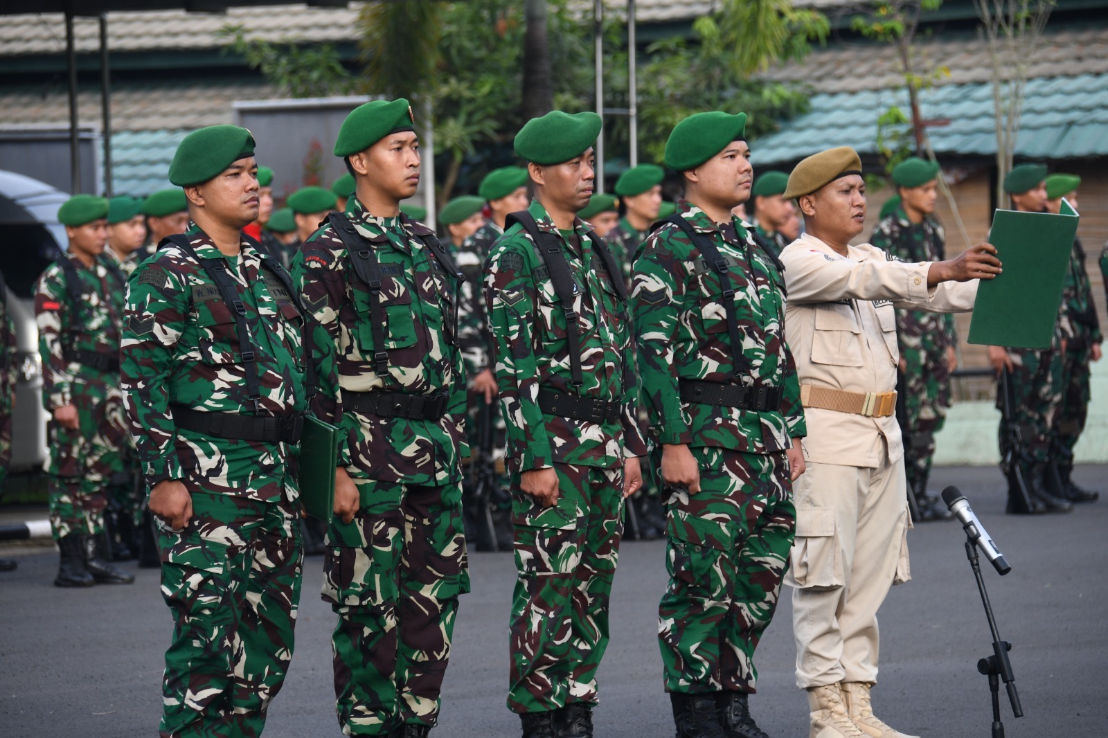 Korem 044/Gapo Gelar Upacara Bendera 17-an, Teguhkan Disiplin dan Soliditas Prajurit