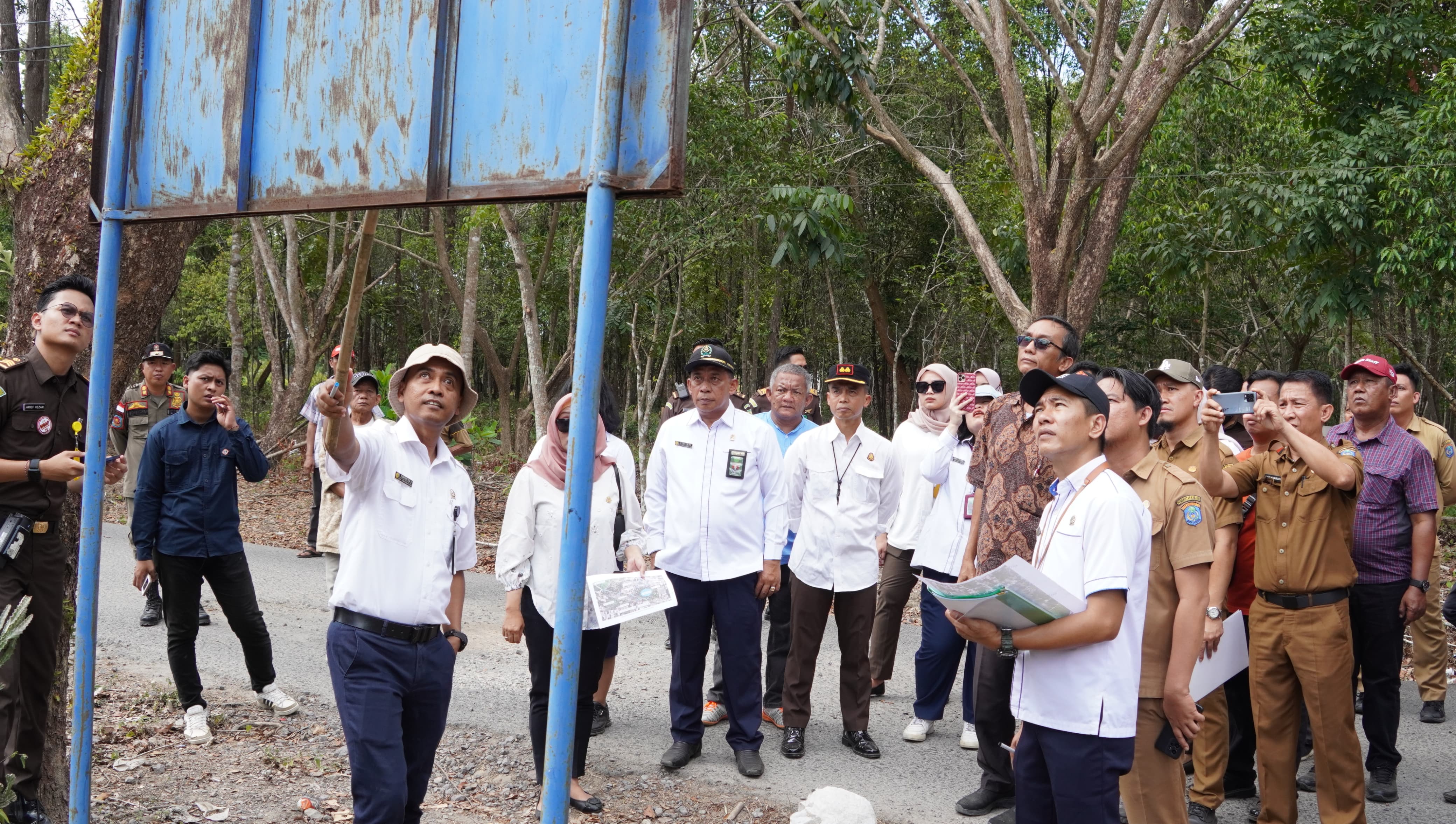 Pengadilan Negeri Kayuagung Gelar Sidang Lapangan Sengketa Hutan Kota