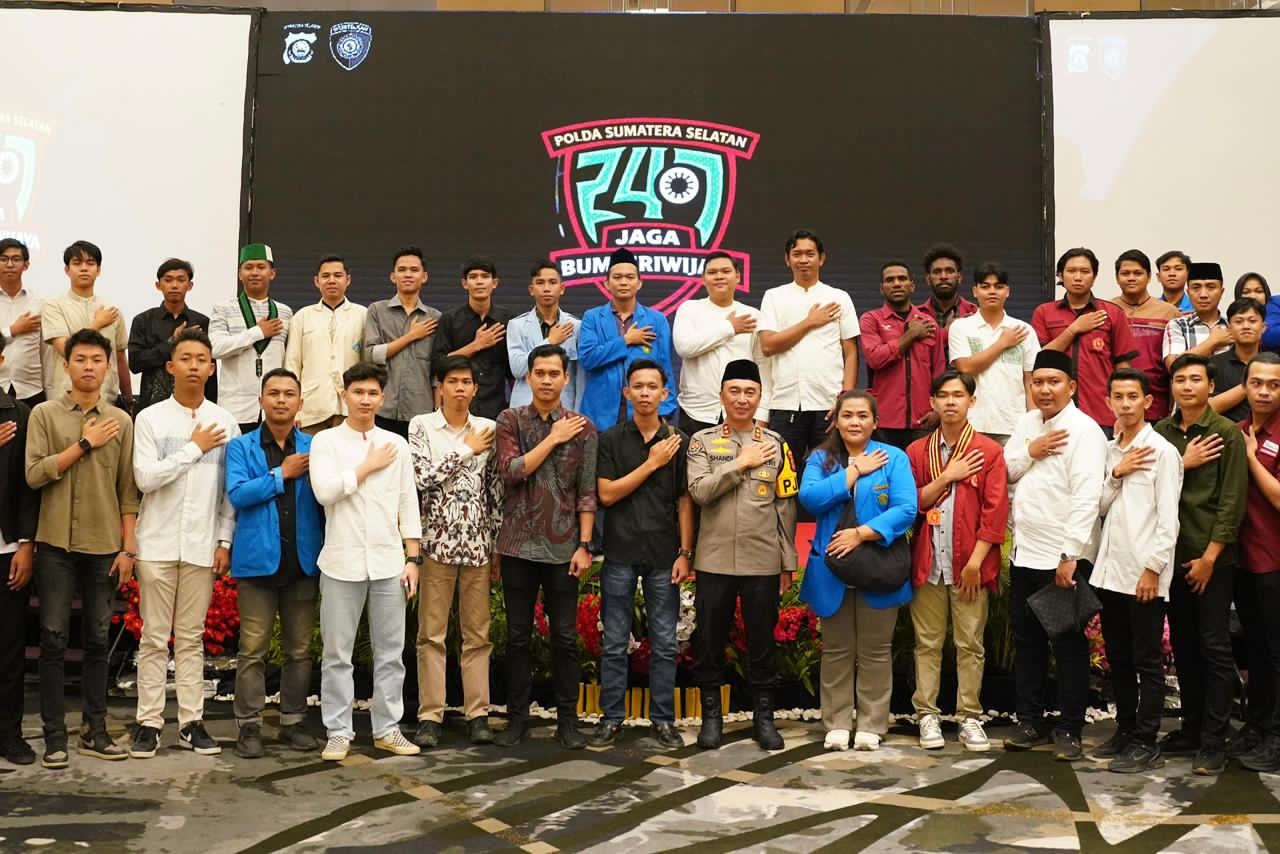 Polda Sumsel Perkuat Cooling System Bersama Mahasiswa Se-Sumsel