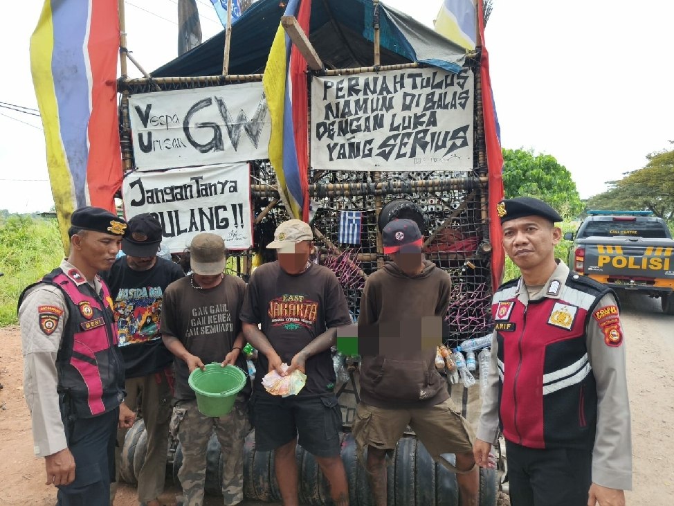 Polres Ogan Ilir Amankan Terduga Pelaku Pungli di Jalan Lintas Pegayut