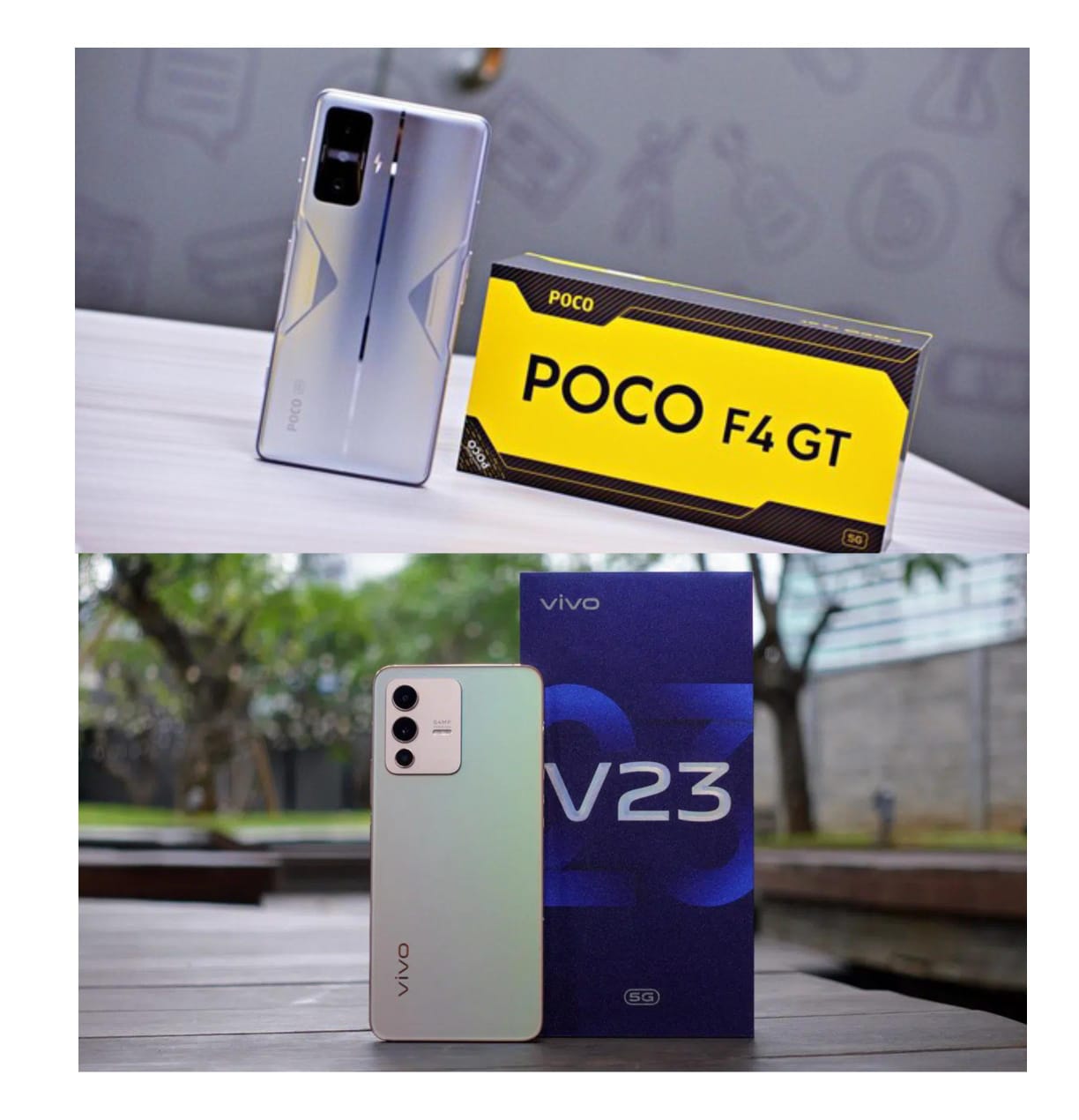 POCO F4 GT dengan Vivo V23 5G Mana yang Terbaik? Cek Perbandingan Spesifikasinya 