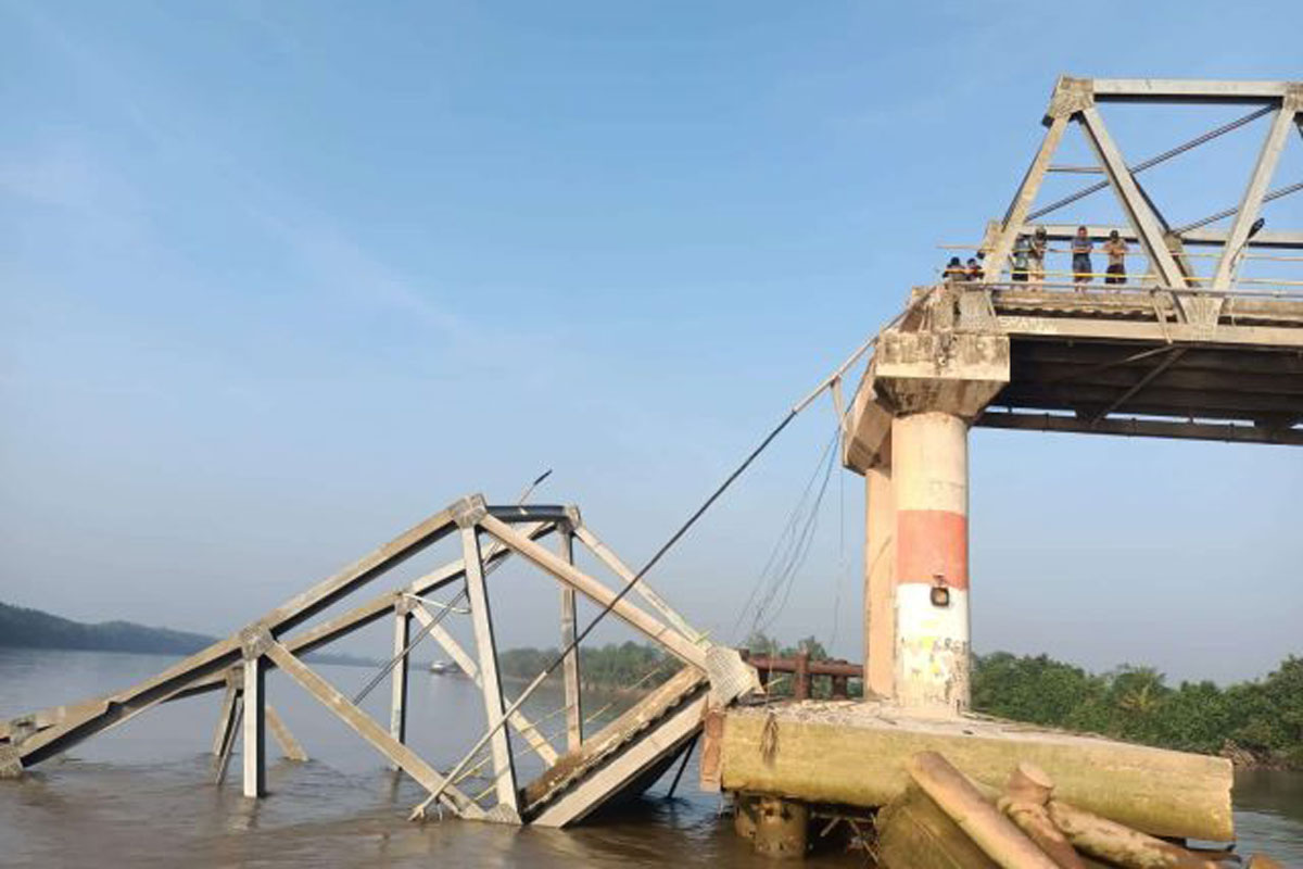 Catat, ini Hasil Kesepakatan Perbaikan Jembatan P6 Lalan Muba yang Ambruk Dihantam Tugboat