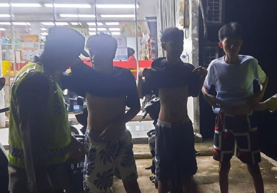 Polsek Muara Kuang Gelar KRYD Hingga Jalur  Perbatasan OKU 