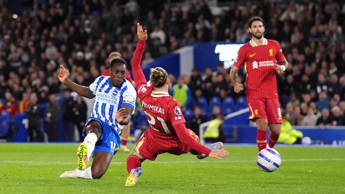 Liga Inggris 2024-2025 - Pertarungan Sengit Tersaji, Liverpool Kalah 2-3 dari Brighton