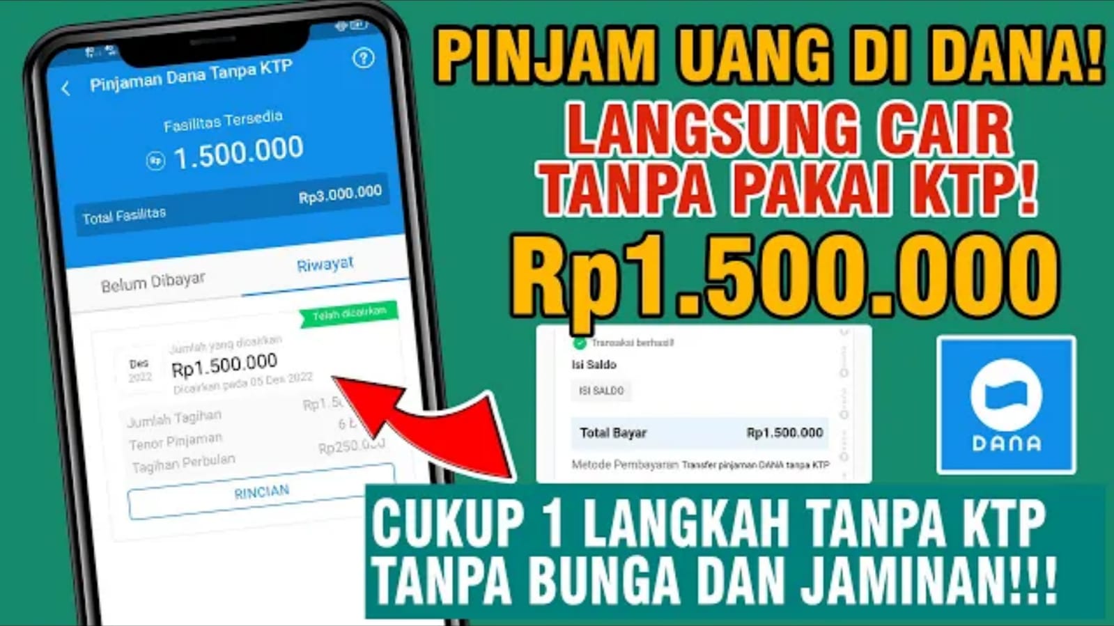 Tahun 2023 Masih Terjerat Pinjol ? Ini nih Aplikasi DANA Penghasil Uang Untuk Kamu. Gratis Langsung Cair