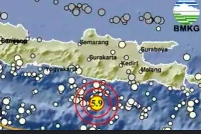 Gempa Terkini Terjadi di Kabupaten Pacitan, BMKG juga Mencatat Hari Ini Gempa di Wilayah Bantul Yogyakarta  