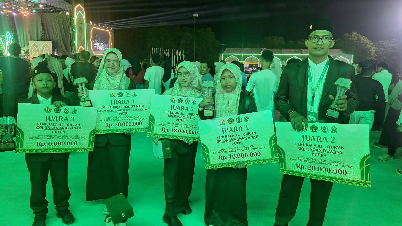 Sumsel Bertahan  Peringkat 3 Besar  STQH Nasional, Untuk Kedua Kalinya