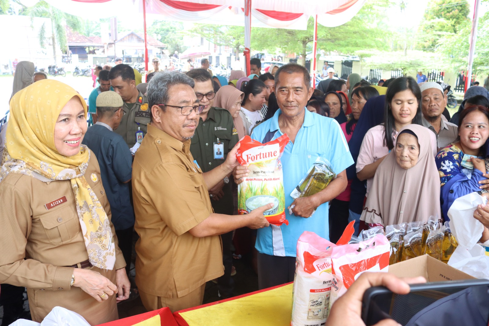 Pemerintah Kabupaten Musi Banyuasin Laksanakan Operasi Pasar Murah di Kecamatan Lawang Wetan