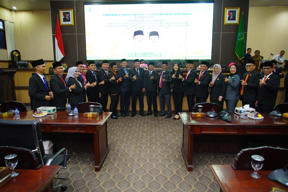 DPRD Muba Umumkan Penetapan Cabup-Cawabup Terpilih