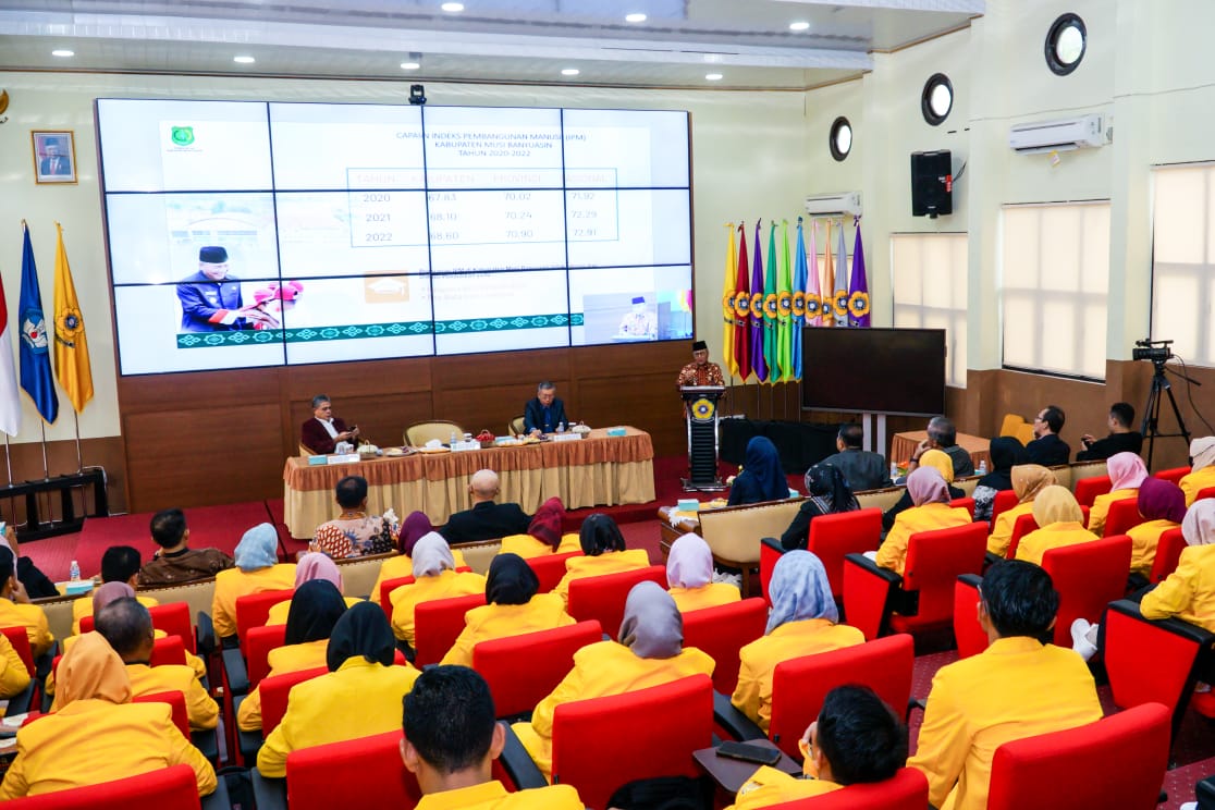 Audiensi dengan Mahasiswa PascaSarjana Unsri, Pj Bupati Muba Berikan Wejangan