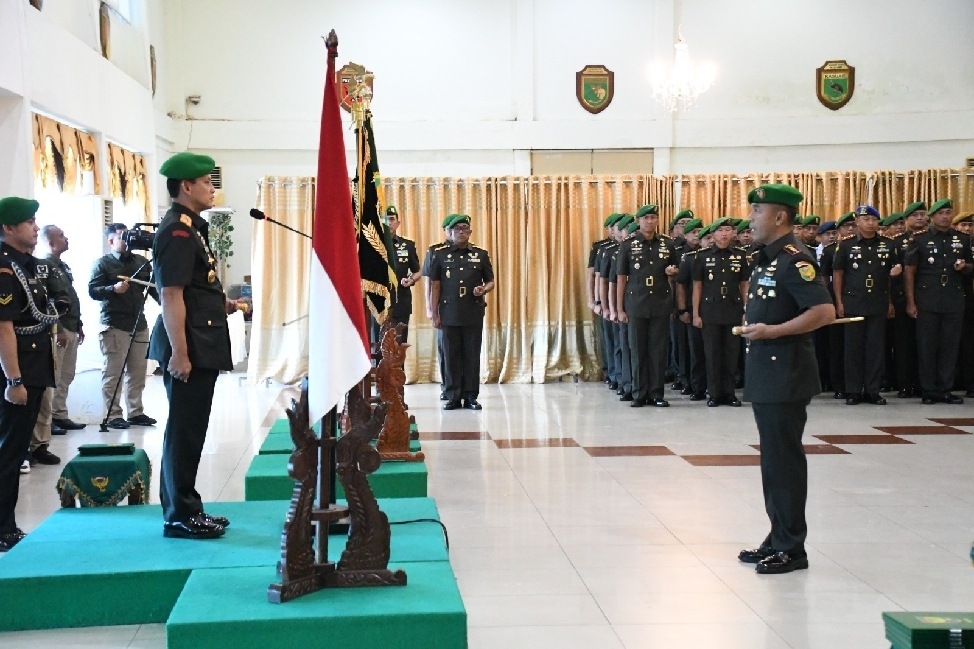 Sertijab  Kasdam II/Swj dan Pejabat Jajaran Kodam II/Swj