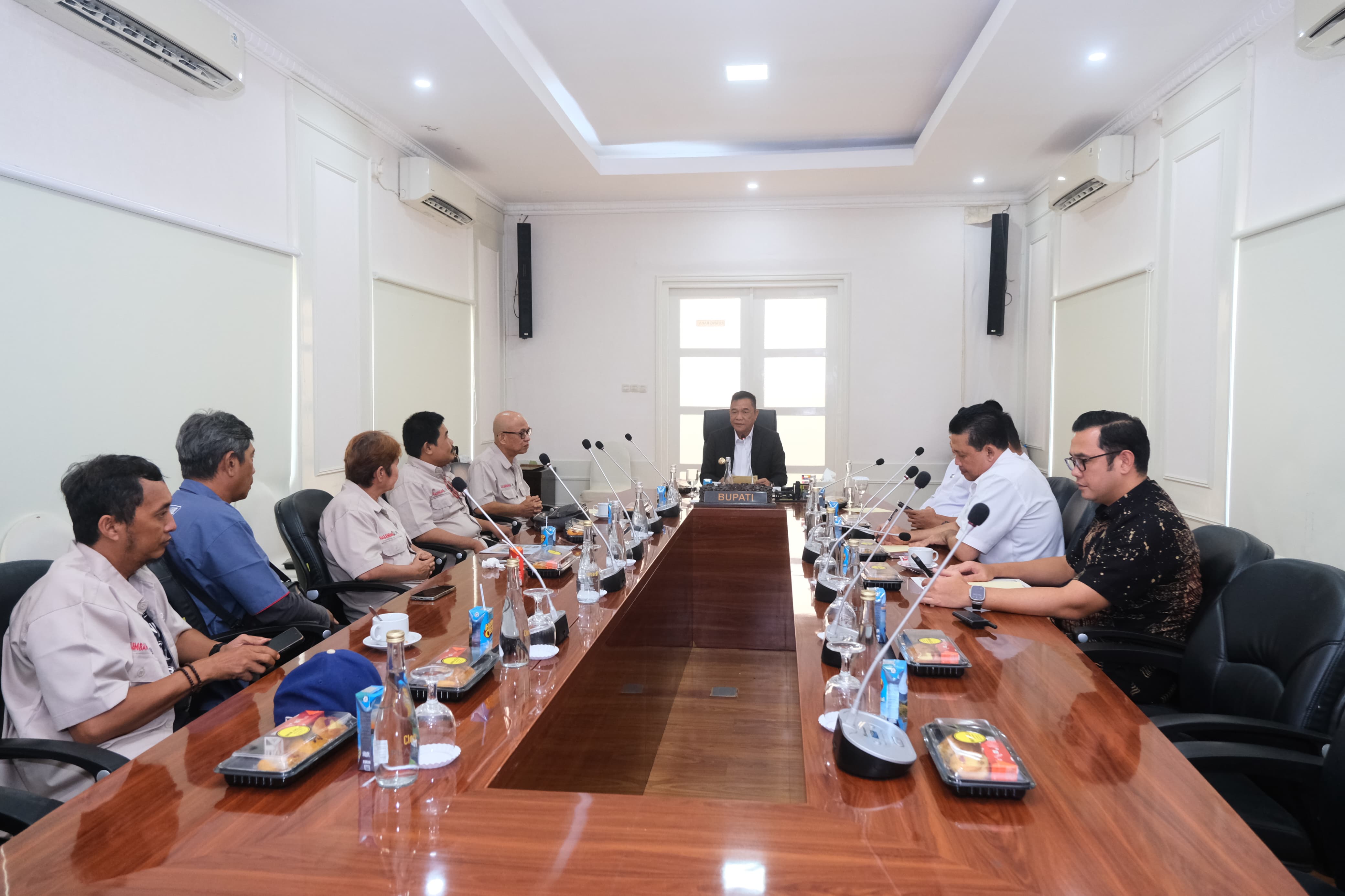 Terima Audiensi Jajaran Palpos, Bupati Muba Support Lomba Mewarnai 