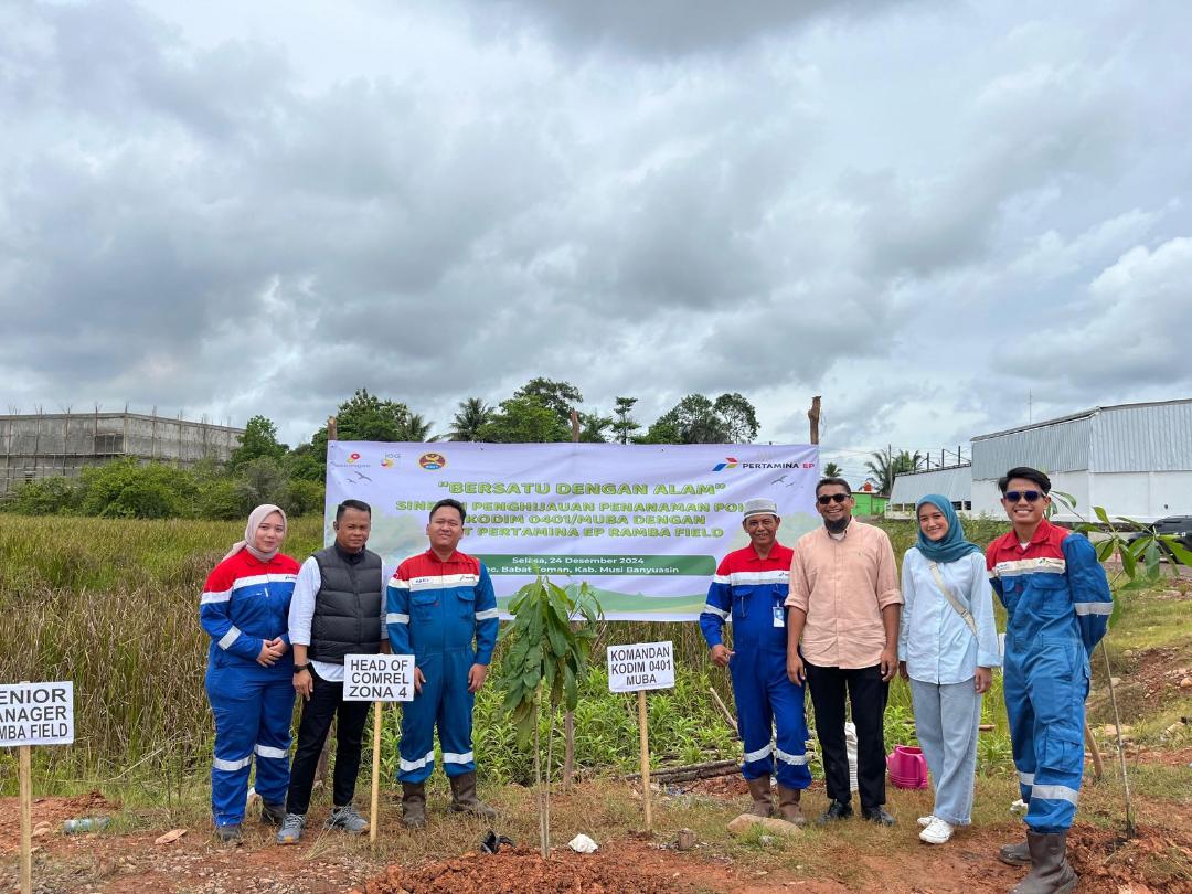 Penghijauan, 1.500 Pohon Di Tanam Lokasi Sumur Migas Ramba Field Muba