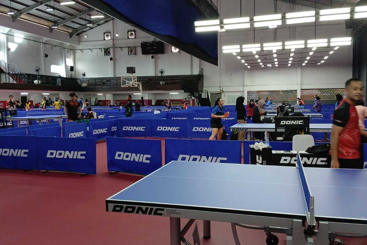 Kontingen Tenis Meja PON XXI Aceh-Sumut Jajal Venue